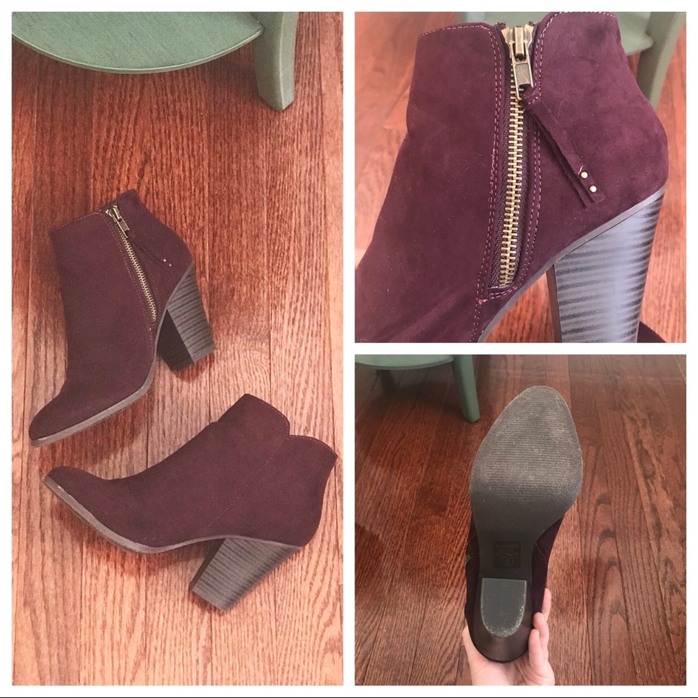 Plum colored Booties